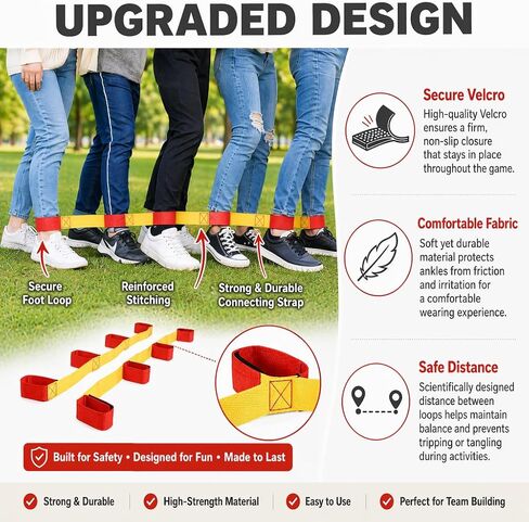 5-Person & 6-Person Cooperative Band Walker Race Band Set for Team Walking in Kuwait