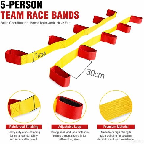 5-Person & 6-Person Cooperative Band Walker Race Band Set for Team Walking in Kuwait