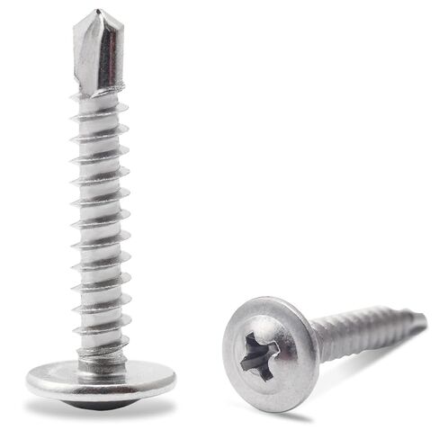 (150pcs) #8 x 1" 410 Stainless Steel Self Tapping Screws for Metal Plastic & Wood, Phillips Drive Modified Truss Head, High Strength Sheet Metal Screws (#8 × 1") in Kuwait