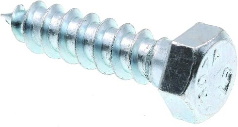 Prime-Line 9056087 Hex Lag Screws, 3/8 In. X 1-1/2 In., A307 Grade A Zinc Plated Steel (100 Pack) in Kuwait