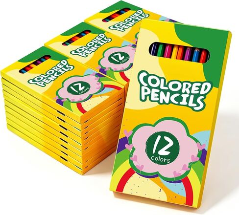 432 Count Colored Pencils Bulk, 12 Assorted of color pencils，36 Packs Pre-sharpened Colored Pencils for Kids, School Supplies of Color Pencil bulk classroom in Kuwait