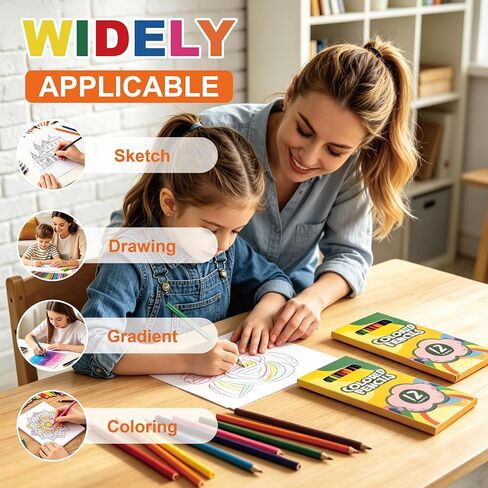 432 Count Colored Pencils Bulk, 12 Assorted of color pencils，36 Packs Pre-sharpened Colored Pencils for Kids, School Supplies of Color Pencil bulk classroom in Kuwait