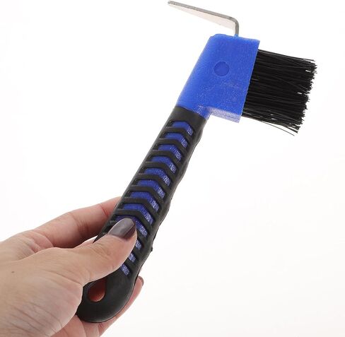 Deluxe Grip Horse Hoof Pick with Brush, Stainless Steel in Kuwait