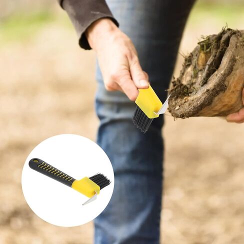 SECFOU Rubber Handle Horse Hoof Pick Brush for Hooves in Saudi Arabia