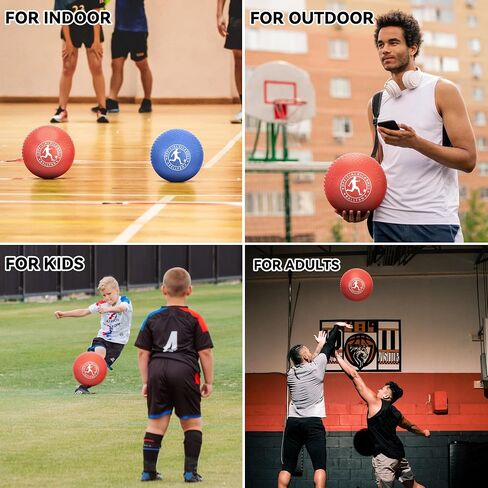 Playground Balls Kickball, Rubber Dodge Balls for Kids and Adults, Dodgeballs Handball Kick Ball Indoor and Outdoor, Official Bouncing Hand Balls, Outdoor Toys for School in Kuwait