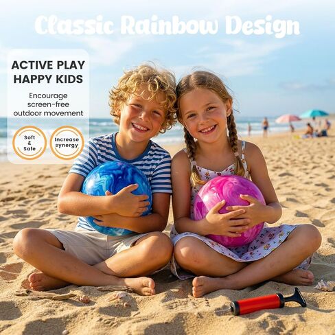 FUTUREPLUSX 6 PCS Rubber Playground Balls, 8.7 Inch in Kuwait