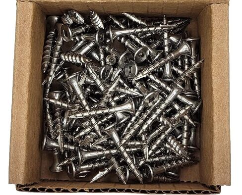 #8 Square Drive Deck Screws in18-8 Stainless, Type 17 Wood Cutting Point, 100/Box (#8 x 2-1/4") in Kuwait