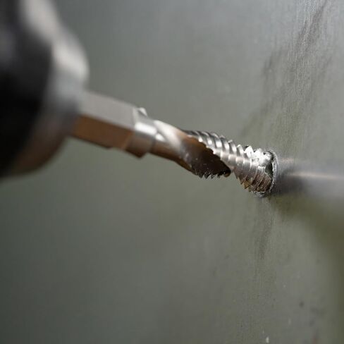 Greenlee DTAP1/4-20 مثقاب مختلط/صنبور مثقاب غاطس لما يصل إلى 10 قياسات معدنية، مثقاب مركب، صنبور، وريشة إزالة الأزيز مع سداسي التغيير السريع، 1/4-20 NC in Kuwait