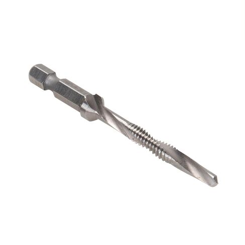Greenlee DTAP1/4-20 مثقاب مختلط/صنبور مثقاب غاطس لما يصل إلى 10 قياسات معدنية، مثقاب مركب، صنبور، وريشة إزالة الأزيز مع سداسي التغيير السريع، 1/4-20 NC in Kuwait