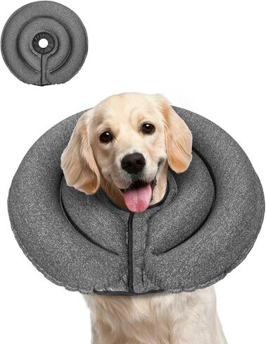 MIDOG Patented Inflatable Dog Cone, Soft Recovery Collar, Blue, XS in Saudi Arabia