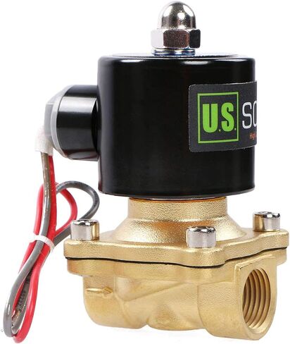 1" Brass Electric Solenoid Valve 24VAC Normally Closed VITON Air Non-potable Water Fuel in Kuwait