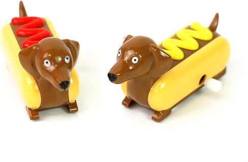 YOBRO Hot Dog Wind-up Dachshund Toys, Set of 2 in Saudi Arabia