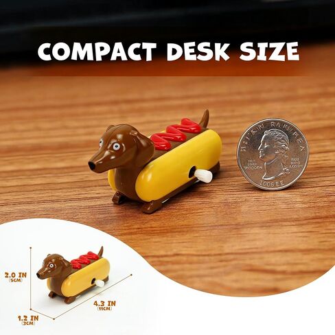 YOBRO Hot Dog Wind-up Dachshund Toys, Set of 2 in Saudi Arabia