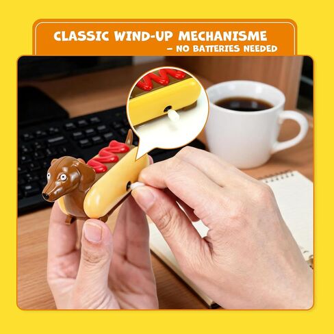 YOBRO Hot Dog Wind-up Dachshund Toys, Set of 2 in Saudi Arabia
