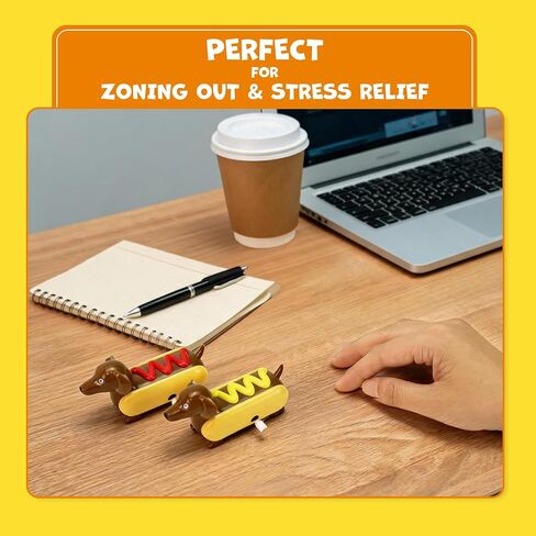YOBRO Hot Dog Wind-up Dachshund Toys, Set of 2 in Saudi Arabia