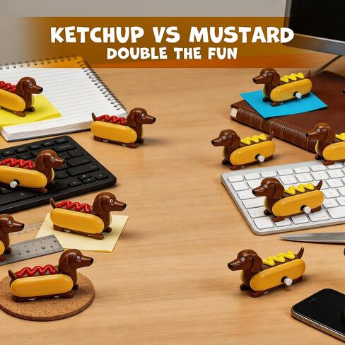 YOBRO Hot Dog Wind-up Dachshund Toys, Set of 2 in Saudi Arabia