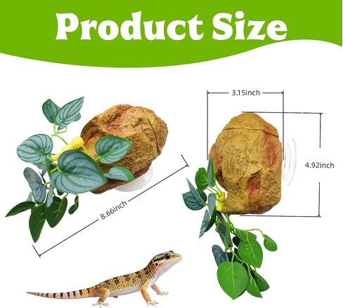 Reptile Water Dish with Adjustable Drip, Wall-Mounted Slow Dripper for Terrarium, Leak-Proof Water Bowl for Bearded Dragon, Gecko, Lizard, Snake, and Small Reptiles Habitat in Kuwait