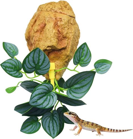 Reptile Water Dish with Adjustable Drip, Wall-Mounted Slow Dripper for Terrarium, Leak-Proof Water Bowl for Bearded Dragon, Gecko, Lizard, Snake, and Small Reptiles Habitat in Kuwait