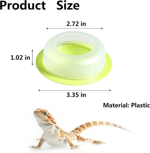 4Pcs Escape Proof Reptile Feeding Dish(2.72in), Leopard Gecko Food Dish, Reptile Bowls, Leopard Gecko Feeding Dish, Lizard Bowl in Kuwait