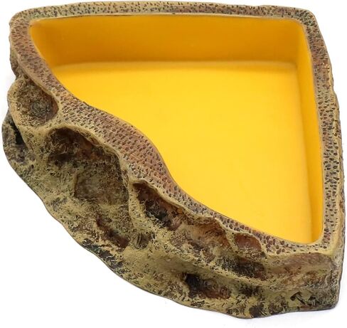 Reptile Feeder Resin Bowl Amphibian Reptile Bowl for Lizard Gecko Bearded Dragon Turtle in Kuwait