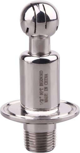 DERNORD Sanitary Rotary Spray Ball 1.5"TC X 1/2"MNPT CIP Tank Cleaning Ball in Kuwait