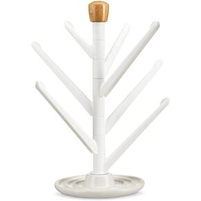 Full Circle Branch Out, Upright Kitchen Drying Rack, Ceramic Base, Perfect for Bottles, Dishcloths, and Bags in Saudi Arabia