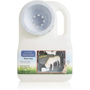 Lixit® Water Boy Portable Travel Dog Bowl - 3 Quart Spill Free Self Filling Pet Water Bowl - Made in USA (White, 1 Pack) in Kuwait