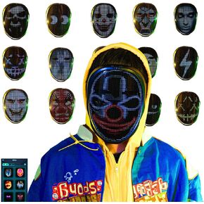 LED App Mask, “Cosplay Fever", Mask for Cosplay Costume Party, App Control Dress Up Idea Mask in Saudi Arabia