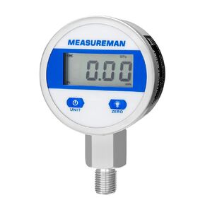 MEASUREMAN 0-100psi Digital Hydraulic Industrial Pressure Gauge with Brass Gauge Adaptor 1/4NPT Female，2-1/2 OAL x 1-2/5" x 1/8" Probe with Stainless Steel Sheath，Pressure Test Kit in Kuwait