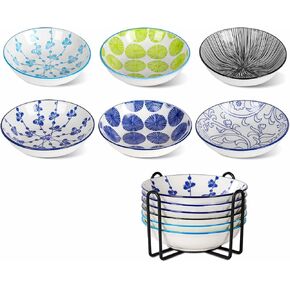 Ceramic Cat Food Bowls, 6 Pack 5.7-in Non-Slip Cat Dishes for Food, Water in Kuwait