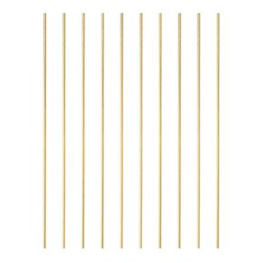 10 Pcs 2 mm Dia Brass Rod 6" Length Solid H62 Brass Round Bar for Models, Crafts, Repairs, Electrical in Saudi Arabia