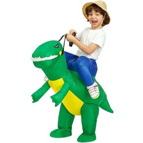 KOOY Inflatable Dinosaur Costume Kids,Blow Up T Rex Suit Boys Girls,Halloween Costume for Party in Kuwait