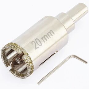 DaduoRi 1/4 inch 6mm Diamond Hole Saw with Quick Change Hex Shank, Use with Water, 1/4" Diamond Drill Bit for Porcelain Tile Glass Granite Ceramic Marble Stone, 2PCS in Kuwait