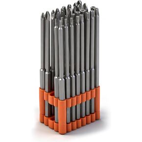 HORUSDY 32-Piece 1/4" Shan Extra Long Security Power Bit Set, 6" Long Tamper Proof Security Bits, S2 Steel. in Kuwait