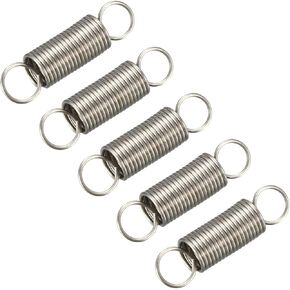 زنبرك تمديد METALLIXITY (1.2x10x50 مم/0.047 بوصة × 0.39 بوصة × 1.97 بوصة) 5 قطع، سلك زنبركي شد من الفولاذ المقاوم للصدأ - لآلات بناء إصلاح المنزل in Kuwait