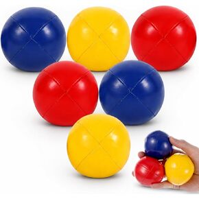 6 Packs Juggling Balls Set Juggling Bean Bags for Beginners Fushigi Ball Ideal for Beginners Professionals Indoor Outdoor Play（Black Green） in Kuwait