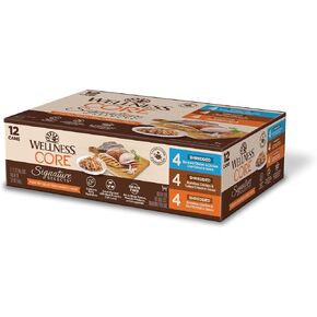 Wellness CORE Signature Selects Variety Pack Kitten Canned Wet Cat Food, Natural, Protein Rich, Grain Free, 2.8 oz, Pack of 8 Cans in Kuwait