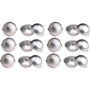 Warmbuy 12 Pcs DIY Metal Bath Bomb Molds, Set of 6 in Kuwait