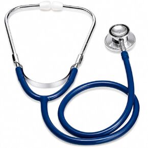 سماعة الطبيب Novamedic الكلاسيكية الزرقاء ذات الرأس المزدوج، مقاس 22 بوصة، سماعة طبية بحجم البالغين للممرضات والأطباء وأجهزة الطب الطبية ودور التمريض وتشخيص القلب وأمراض القلب ومجموعة اللوازم الطبية in Kuwait