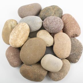 40 LBS Natural Large River Stones – 4-7 Inch Pebbles for Water Features, Aquascaping, and Garden Pathways. Ideal for Enhancing Outdoor Landscaping and Creating Beautiful Natural Designs in Saudi Arabia