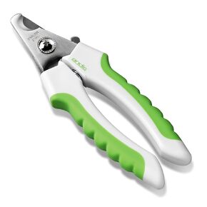Andis 65700 Animal Nail Cutter for Small Breeds - Stainless Steel Blades with Sharp Efficiency - Designed for Repeated Use & Recommended by Pet Trainers – Medium Size & White/Green in Kuwait