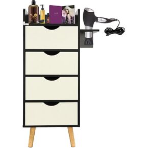Salon Storage Cabinet 4 Drawers MDF Wood Organizer in Saudi Arabia