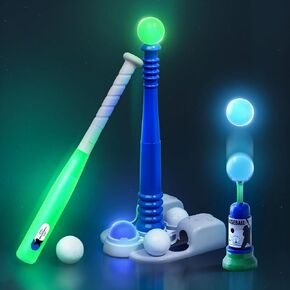 QDRAGON 2 in 1 T Ball Sets for Kids with Automatic Pitching Machine in Kuwait