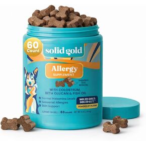 Solid Gold Dog Allergy Chews for Itchy Skin & Immune Support, 120ct in Kuwait