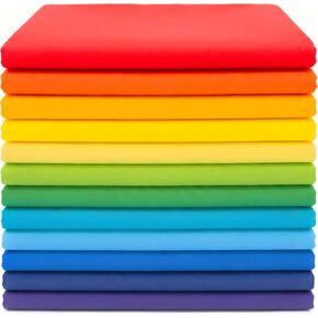 ibotti Fat Quarters Quilting Fabric Bundles Cotton, (Bright Rainbow) in Kuwait