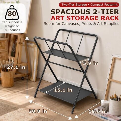Folding Art Storage Rack, Portable Canvas Storage Rack in Saudi Arabia