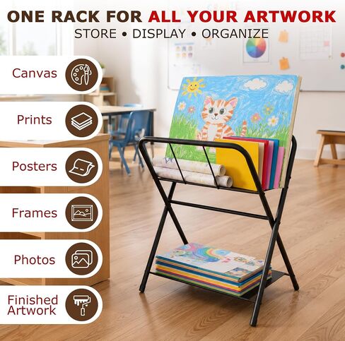 Folding Art Storage Rack, Portable Canvas Storage Rack in Saudi Arabia