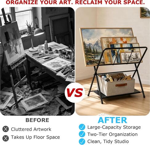 Folding Art Storage Rack, Portable Canvas Storage Rack in Saudi Arabia