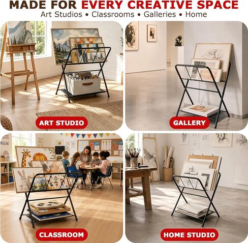 Folding Art Storage Rack, Portable Canvas Storage Rack in Saudi Arabia