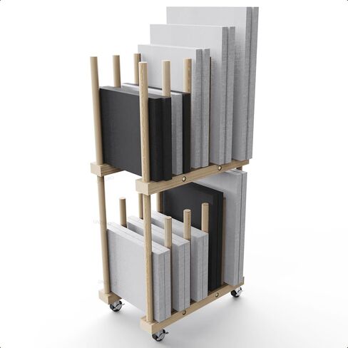 Art Storage Rack - Canvas & Paper Storage Stand with Handle & Caster Wheels for Art Studios & Gallery in Saudi Arabia